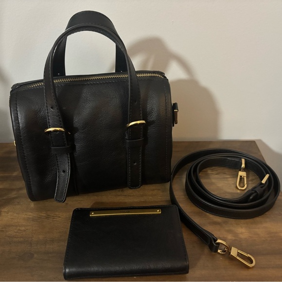 Fossil Mini Carlie Satchel/Crossbody & Wallet - Picture 1 of 11